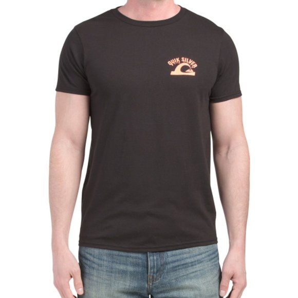 New Mens Quiksilver s/s Tee Black - Picture 1 of 6